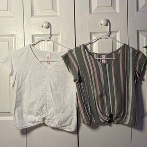 Girls Justice shirt set.